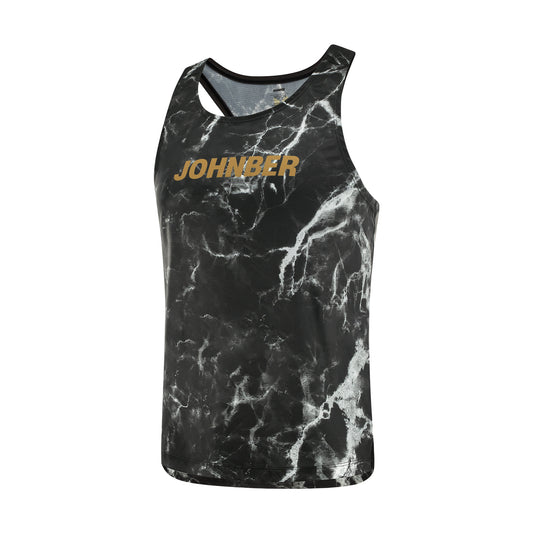 Johnber Lightweight Singlet Marble/ Gold