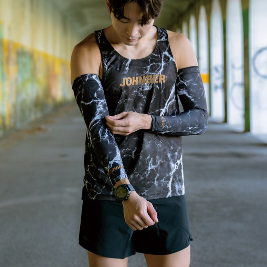 Johnber Compression Arm Sleeve MarbleGold