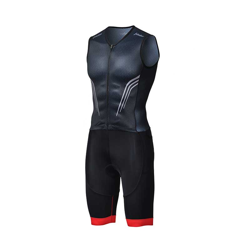 Johnber Triathlon Sleeveless Aerosuit Black/Red