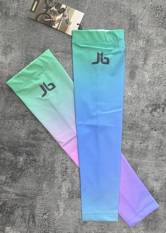 Johnber Compression Arm Sleeves Aurora/Blue