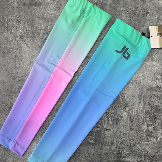 Johnber Compression Arm Sleeves Aurora/Blue