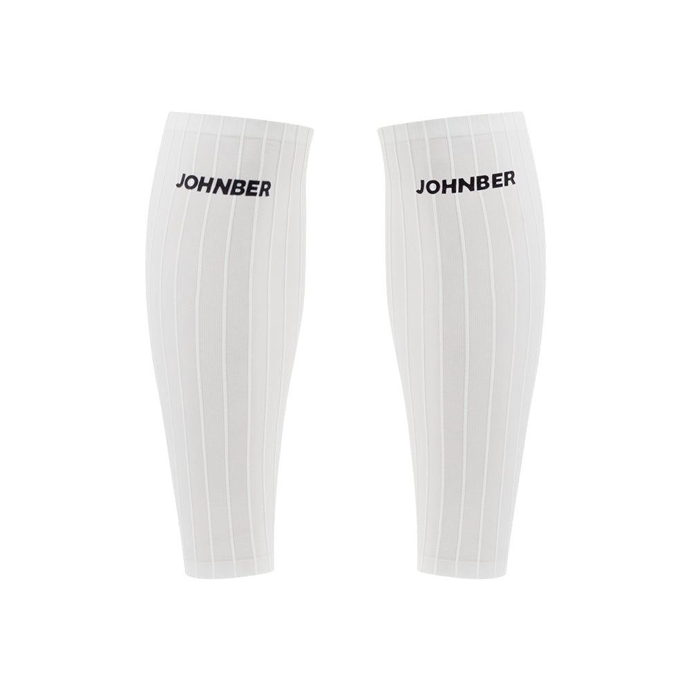 Johnber Compression Calf Sleeves White