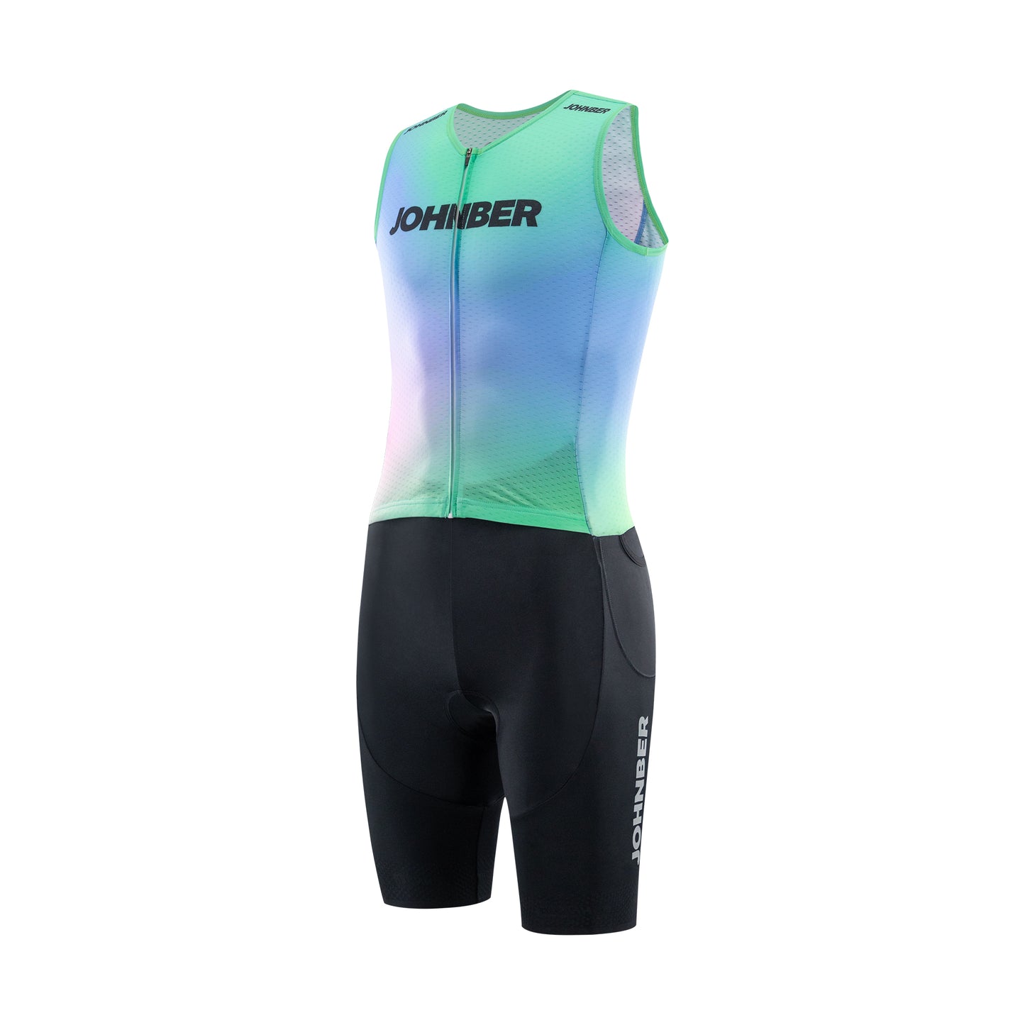 Johnber Triathlon Sleeveless Aerosuit AuroraBlue